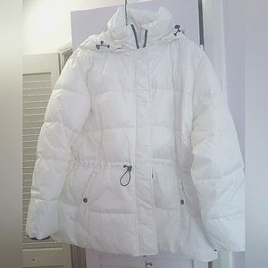 Express white puffer coat